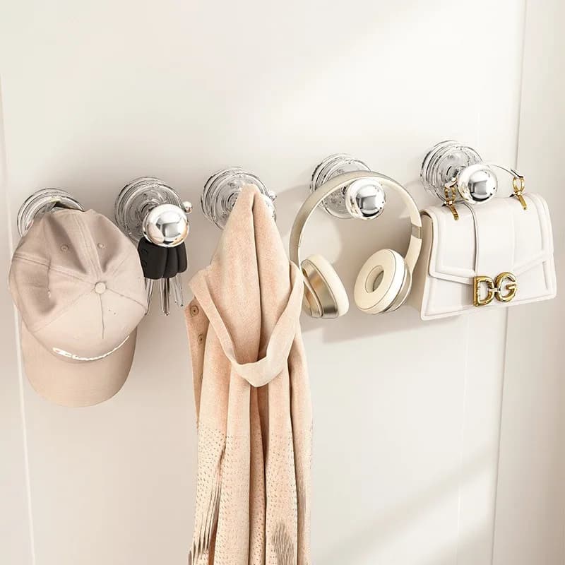 Maniglia a ventosa per porta, porta scorrevole da bagno, porta in vetro, armadietto frigorifero, coperchio WC, gancio a ventosa