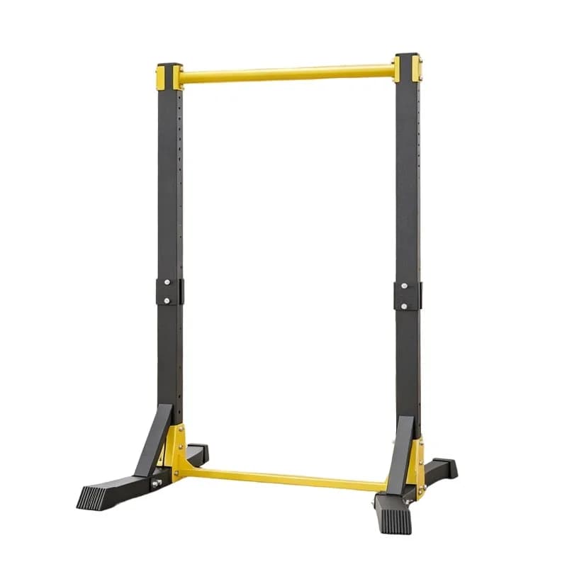 Pull-Up Bar with Floor Mount – Multi-position Adjustable, High-Load Capacity Exercise Bar in Home Indoor Gym Room