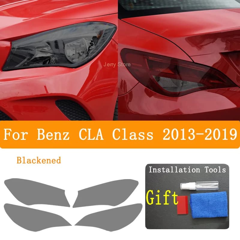 Auto Faro Fanale Posteriore Pellicola Protettiva Per Benz Classe CLA 2013-2019 Faro Vinile Restauro Trasparente Nero Adesivo Per Auto