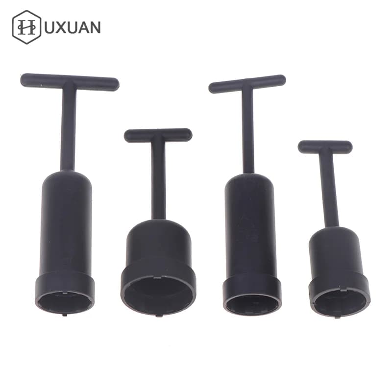 Manicotto G9 da 5 pezzi per anello esterno del tappo della lampada, strumento per la rimozione dell'anello con presa G9, chiave in plastica PVC nera e manicotto veloce a doppio uso tipo T