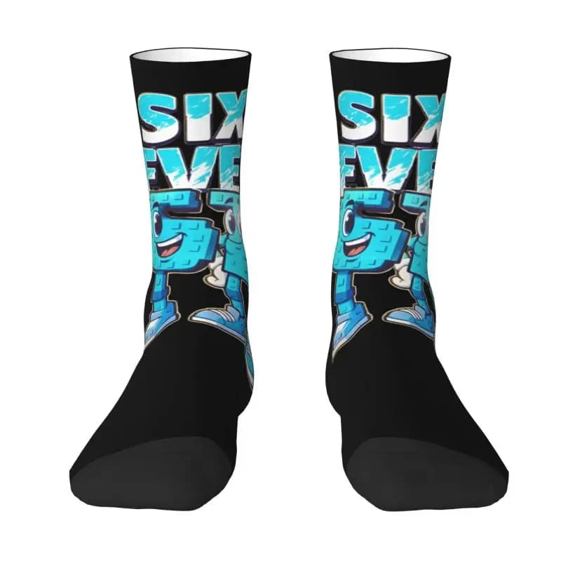 Custom Men's Socks 67 Six Seven Brainrot Unisex Socks Fashion Meme Spring Summer Autumn Winter