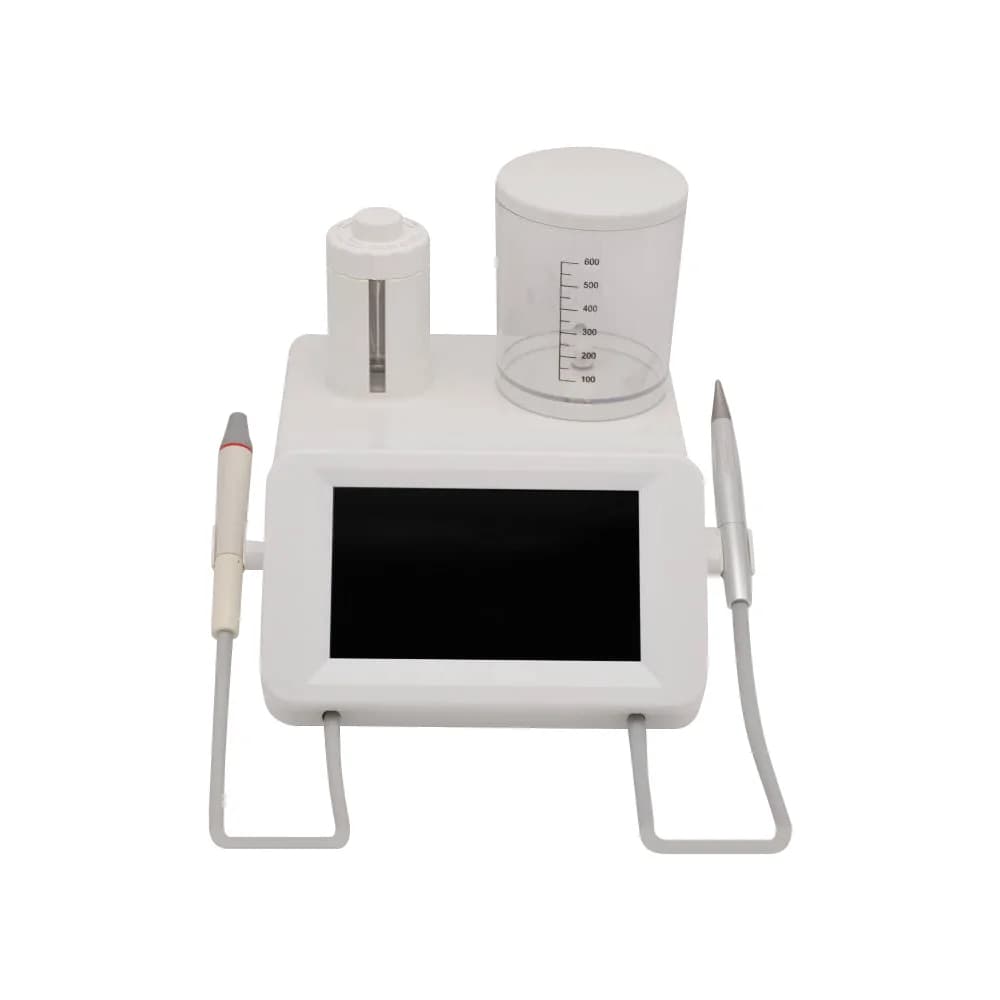 Scaler piezoelettrico dentale 2in1 e lucidatrice ad aria Macchina per sabbiatura dentale Macchina per la pulizia dello sbiancamento dei denti Attrezzatura dentale