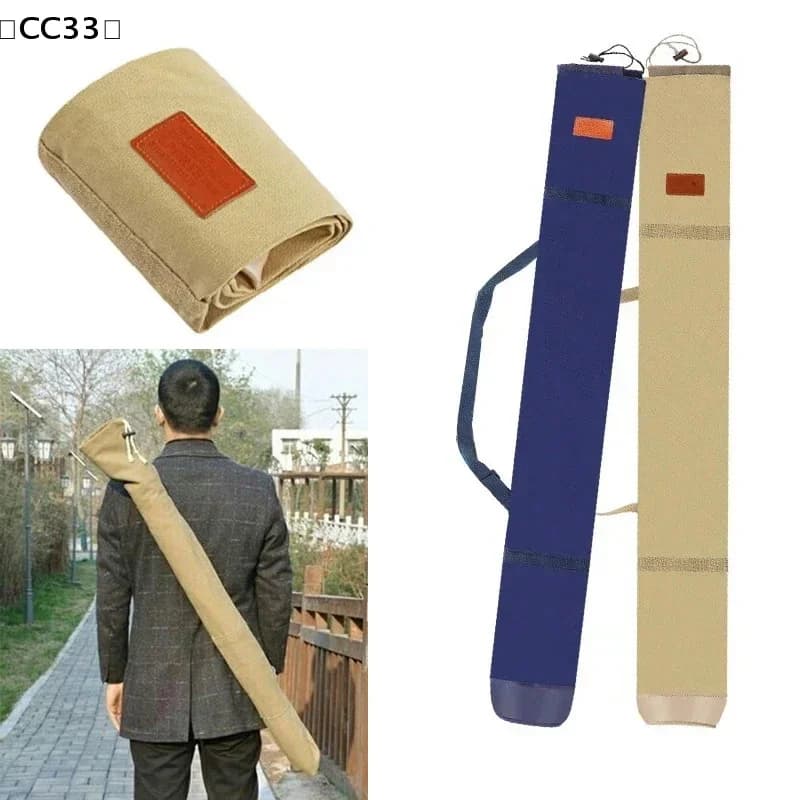 Portable Folding Bag for Fishing Cane, Large Capacity Bag for Fishing Umbrella, Heavy Duty Cane Bag, Accessories for Fishing Equipment