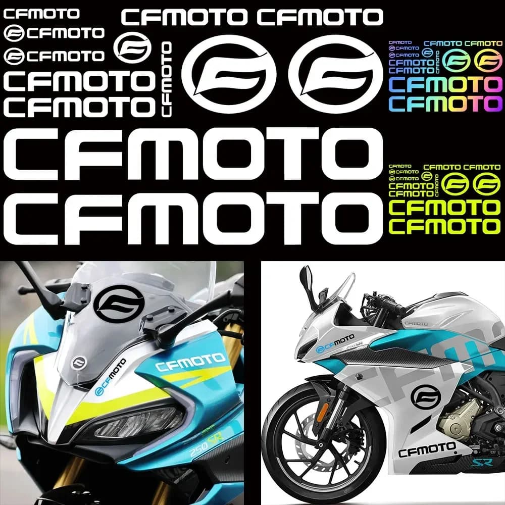 Per CF CFMOTO 450SR 650 MT 800NK 800 800MT Pegatinas Moto Accessori Moto Adesivi Ammortizzatori Decalcomanie Riflettenti