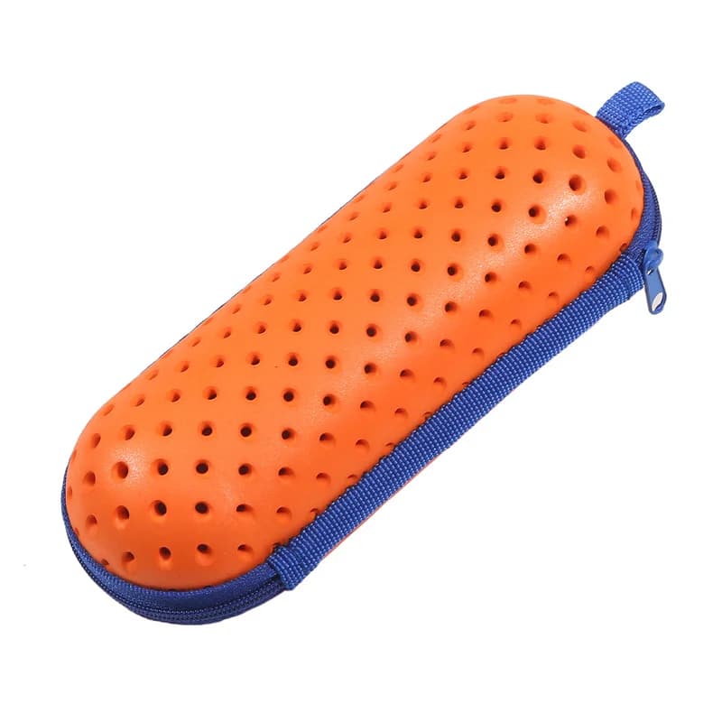 Scatola portaoggetti per occhialini da nuoto in EVA, fori di drenaggio con clip, custodia protettiva traspirante per uomini, donne, bambini, accessori per occhialini da nuoto