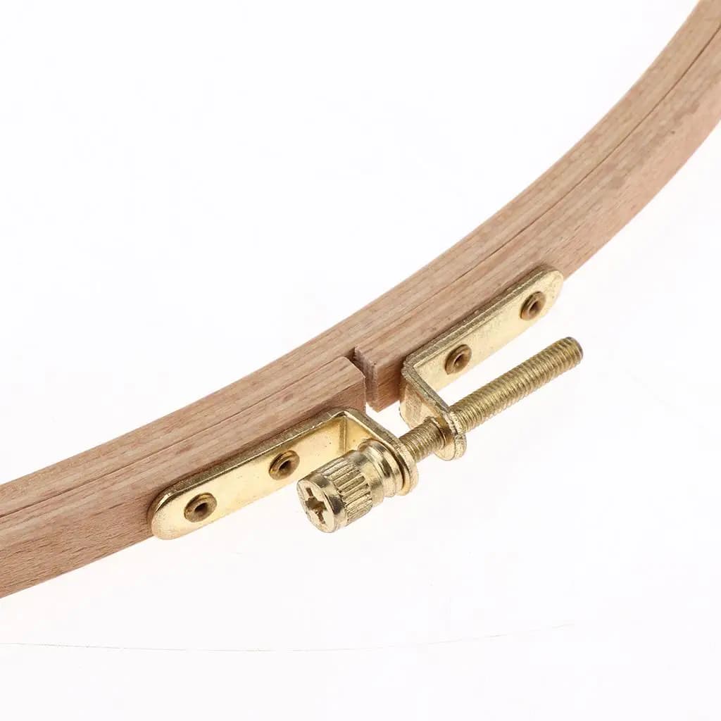 Telaio in Legno Naturale per Ricamo, Supporto per Punto Croce e Accessori da Cucito
