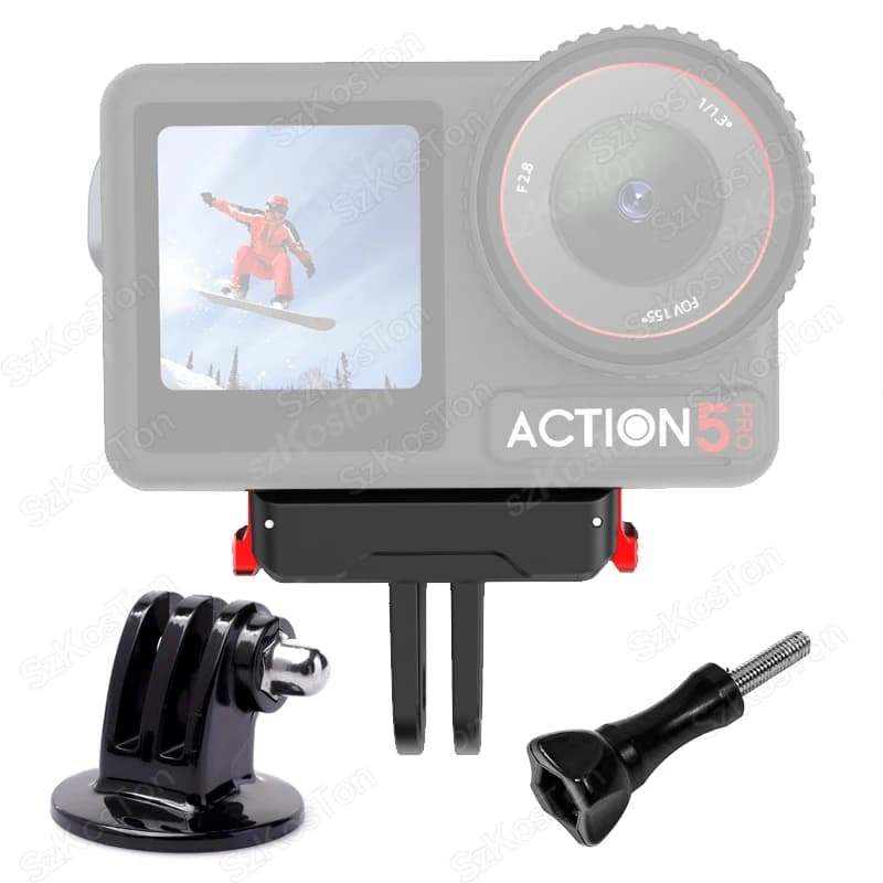 Per DJI OSMO Action 5 Pro Supporto adattatore magnetico a sgancio rapido con vite da 1/4" per adattatore per supporto per fotocamera DJI Action 4 3