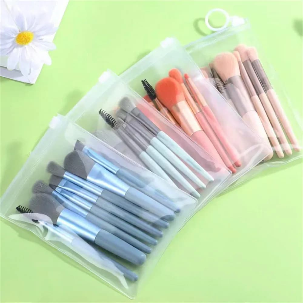 Set of soft and soft makeup brushes for cosmetics foundational fard powder shady Kabuki makeup brush for shade beauty tool 8 pieces / lot