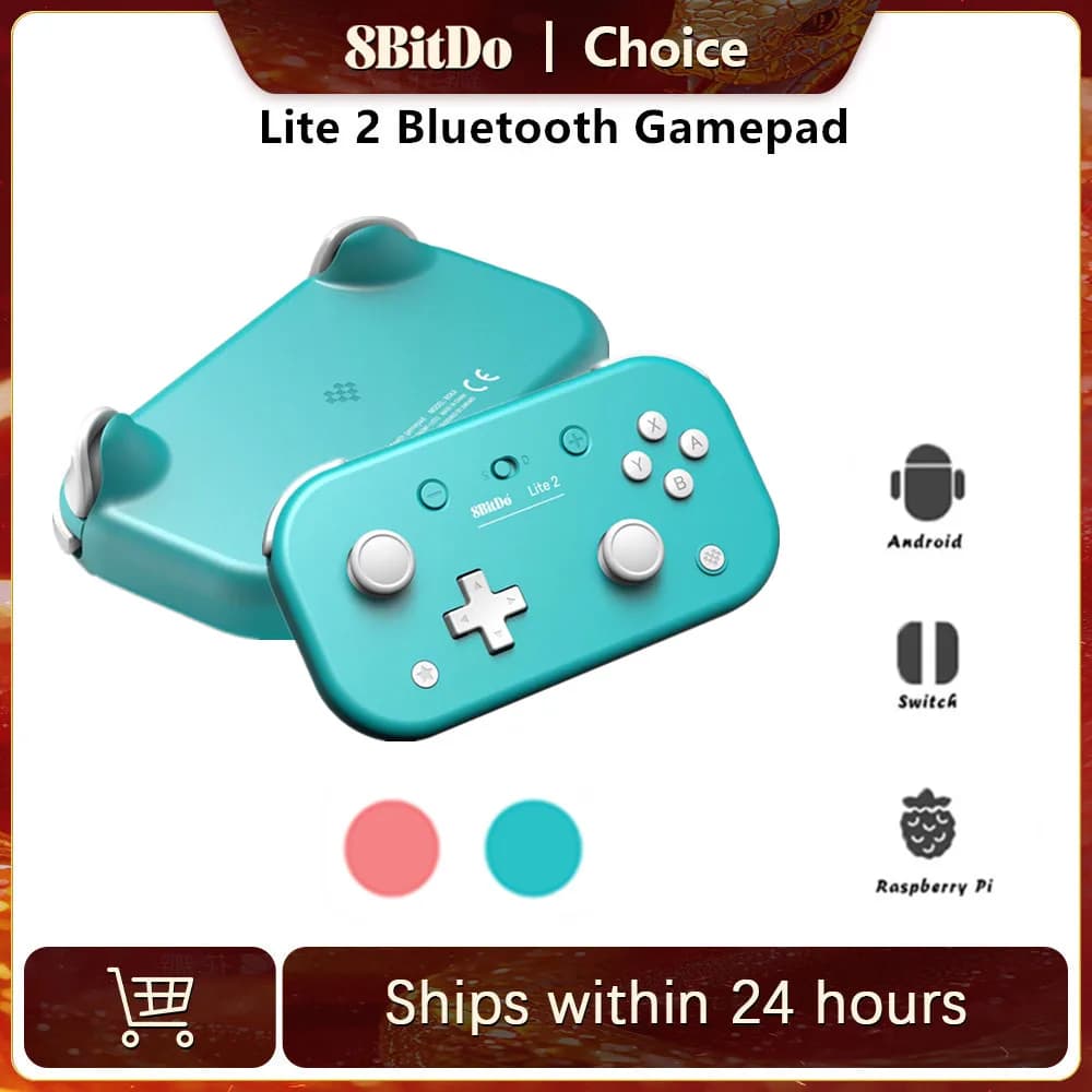 8BitDo Lite 2 Bluetooth Gamepad Wireless Joystick Game Controller for Nintendo Switch Apple Android Raspeberry Pi