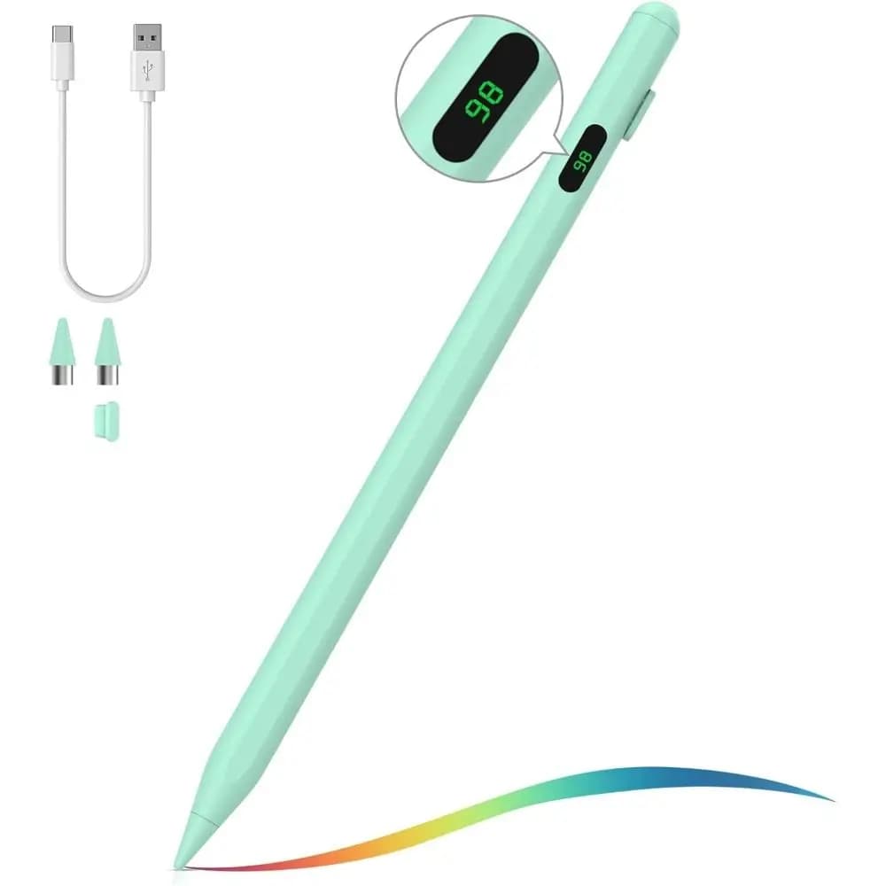 with Power Display Universal Stylus Pen Sensitive Drawing Tablet Touch Screen Pen Writing Rechargeable for Android/iOS