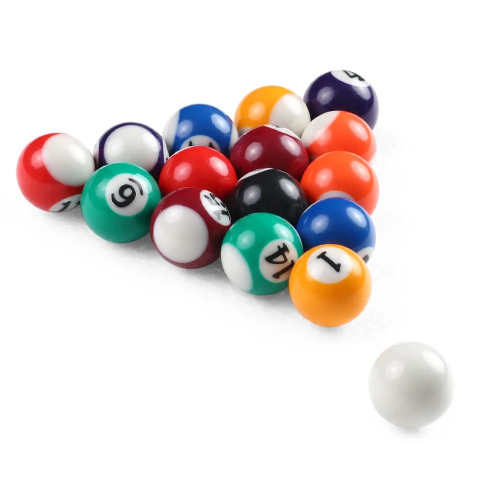 Set di palline da biliardo per bambini da 25MM / 32MM / 38MM Set completo di palline da biliardo in resina