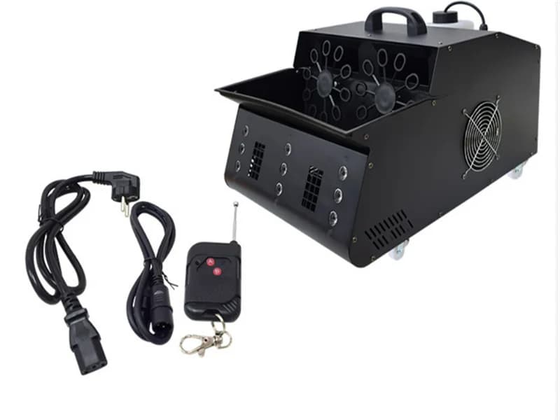 Party Foam Machine 1500W Roller Bubble Machine Led Smoke Bubble Machine With Dmx512 Remote Control for Stage Special Effect