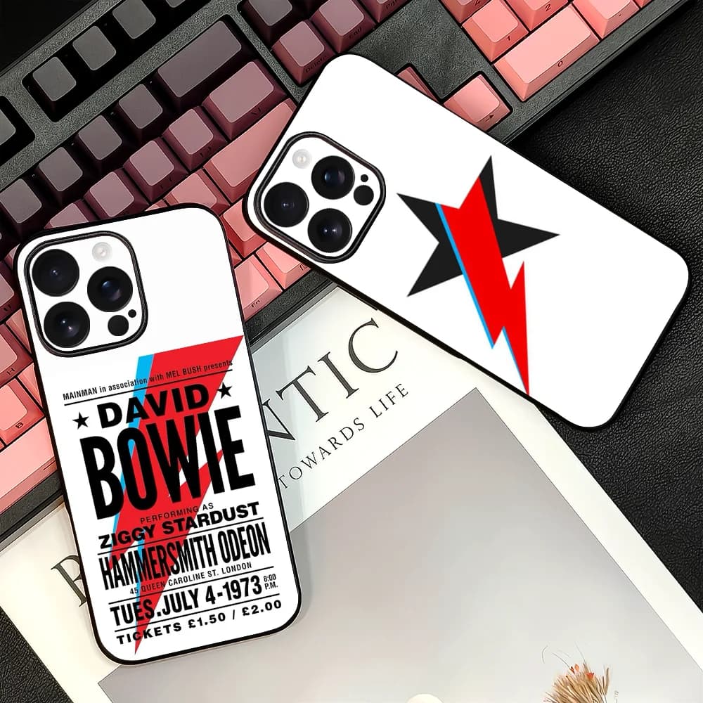 Custodia per telefono D-David Singer B-Bowie per iPhone 16 15 14 13 12 11 PRO MAX PLUS Mini TPU Custodia morbida per la pelle