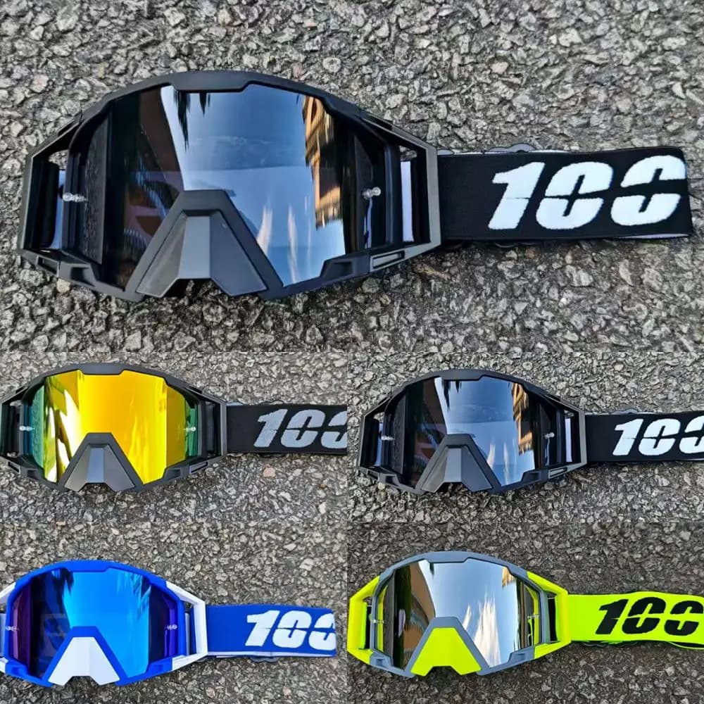 Occhiali da Sci per Uomo con Lenti HD, Antivento, Antipolvere, Antisabbia, per Moto da Cross e Sport Invernali sulla Neve