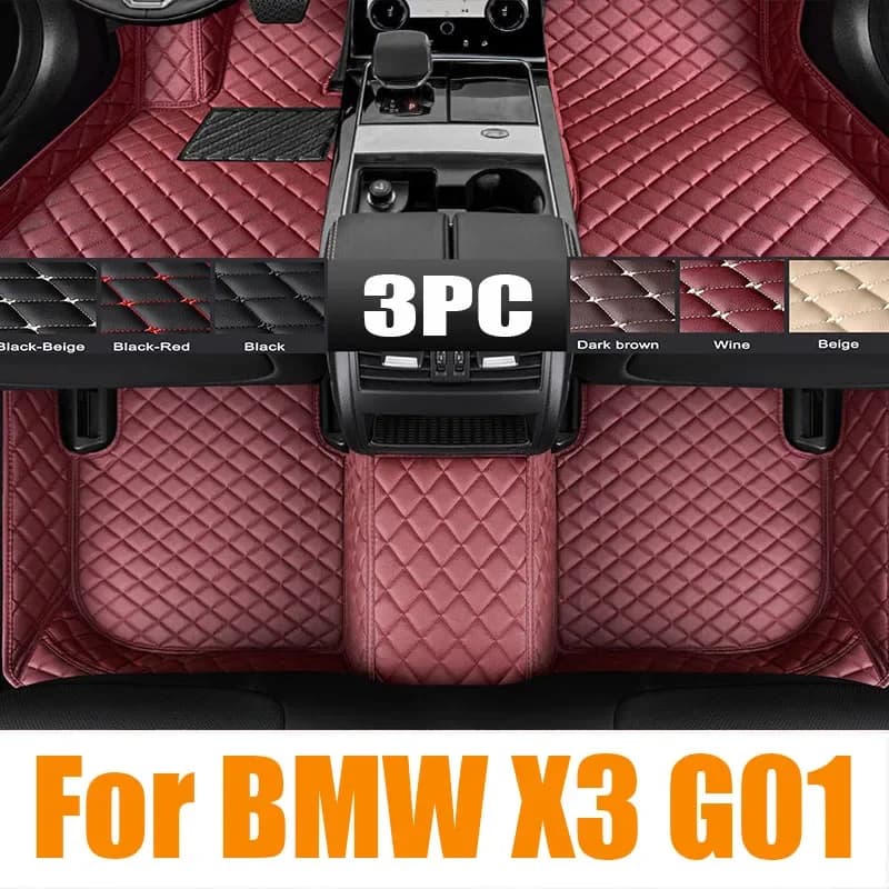 Tappetino auto per BMW X3 G01 M Sport M40d 2018 ~ 2023 2019 2020 2021 Pannello Piede TPE Liner Tappeto Pad Copertura Personalizzata Tappeto Accessori