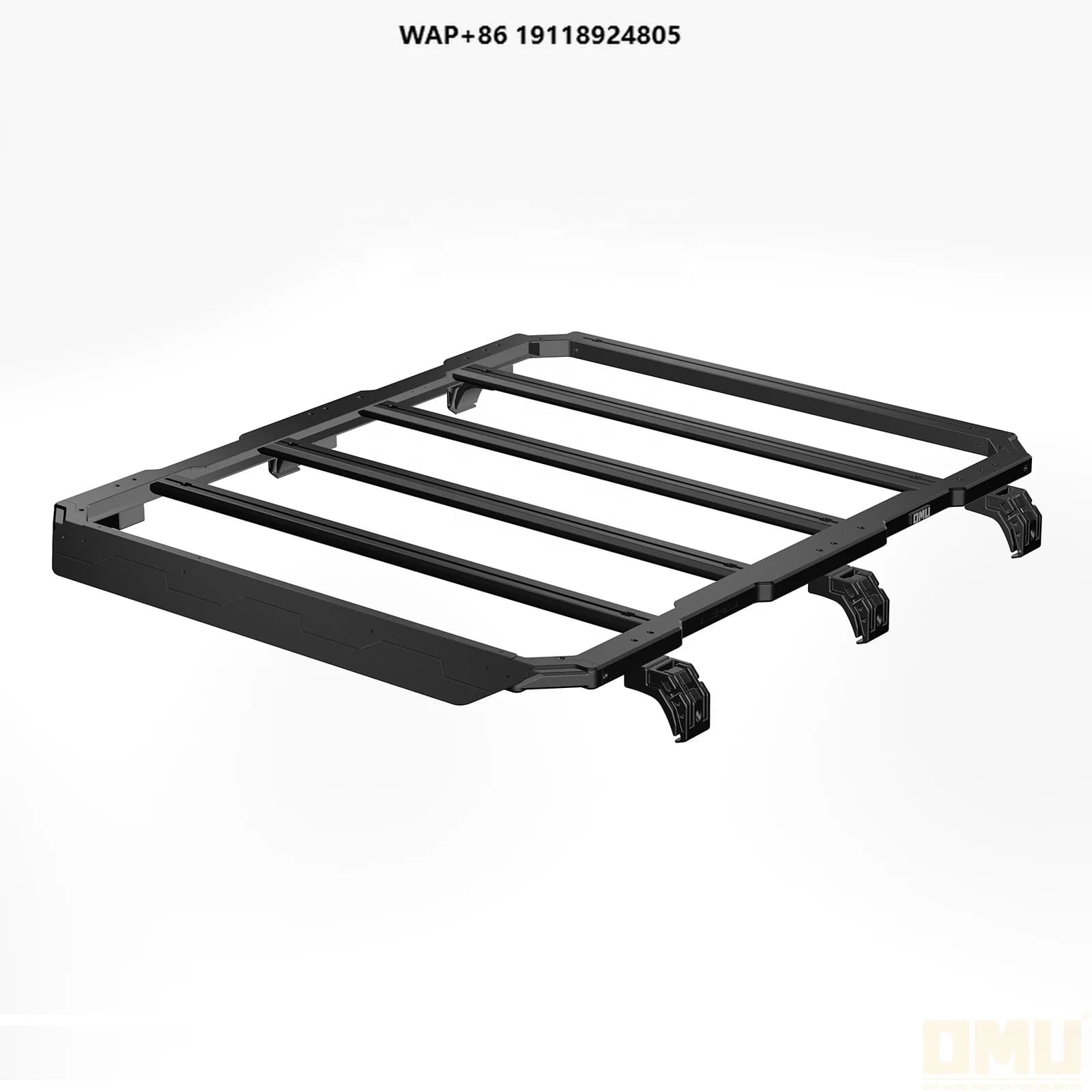 Portapacchi multifunzionale con piattaforma sul tetto serie OMU Genesis per portabagagli Jeep Wrangler JL Rail Frame