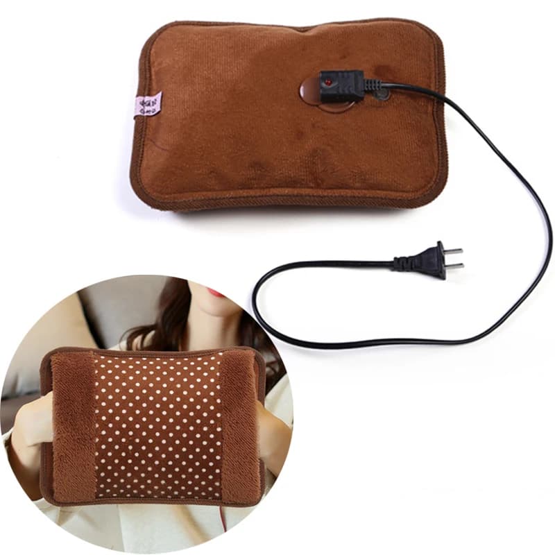Borsa dell'acqua calda elettrica ricaricabile spina europea scaldaletto a mano Heat Pack peluche bottiglia di acqua calda riutilizzabile borsa per il riscaldamento della casa invernale