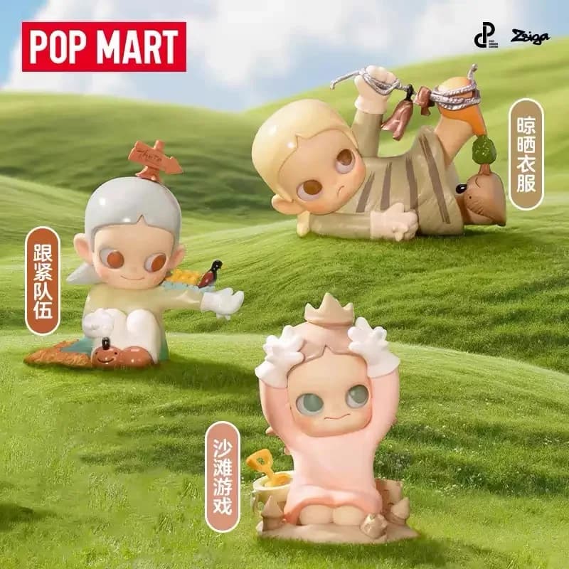 POP MART Zsiga Take It Slow Series Blind Box Mystery Box Guess Bag Toys Doll Cute Anime Figure Desktop Ornaments Collection Gift