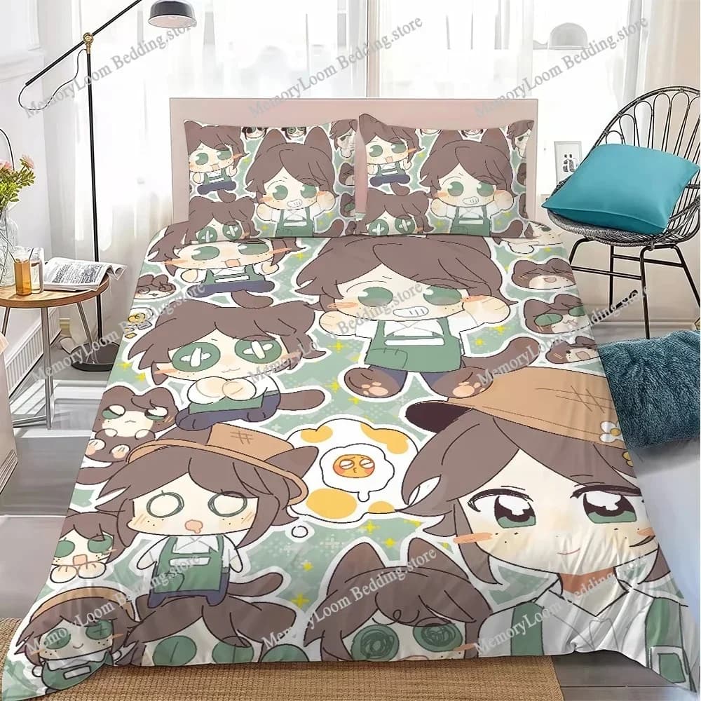 Set Copripiumino I-Identity V-Emma Woods, Stile Casa, Morbido Cotone, per Studenti, Regalo, Tessile per la Casa