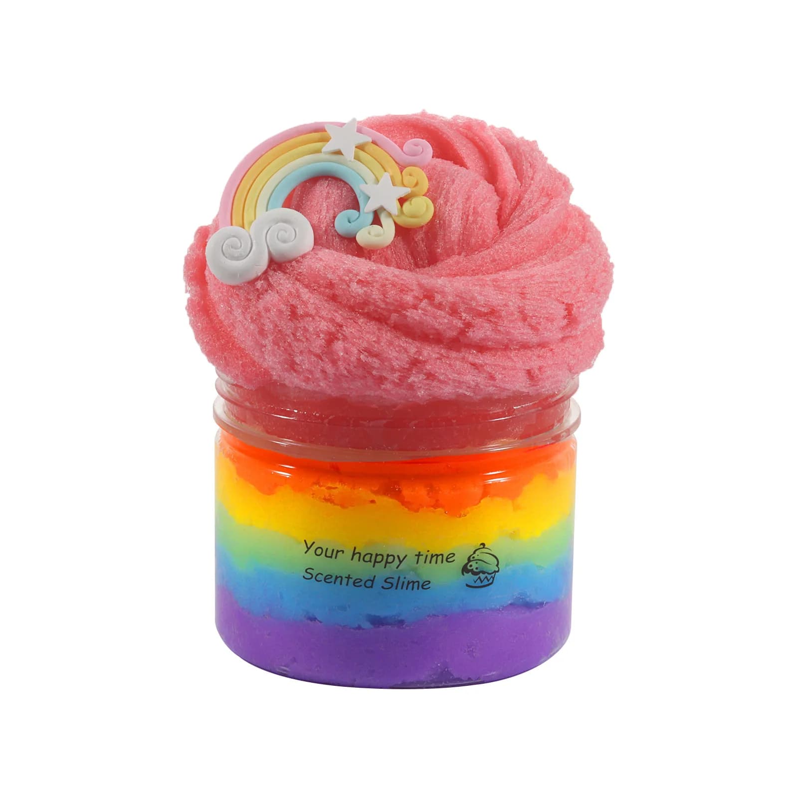 Nuovo 70ml/300ml Arcobaleno Melma Fango Kit per Capretto Fango di Cotone Mille Seta Slime Colorato Soffici Per Bambini Plastilineo Giocattoli FAI DA TE
