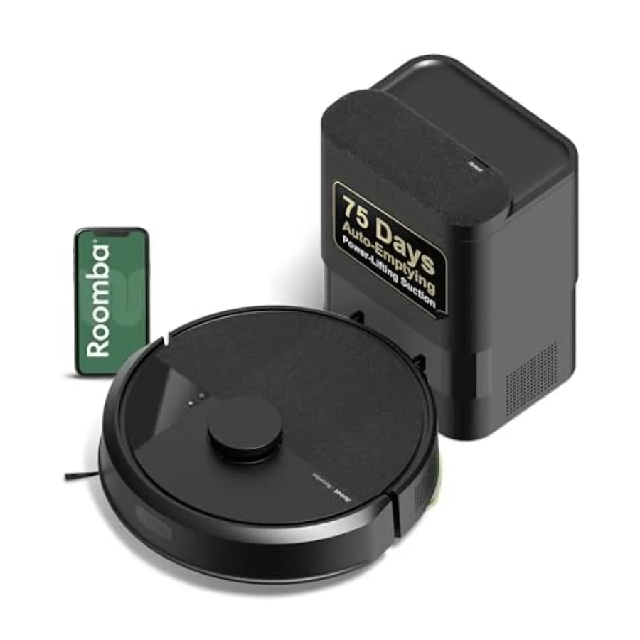 Roomba 105 Vac Robot Vacuum with AutoEmpty Dock - Self-Empties for 75 Days, Easy to use, Intense Power-Lifting Suction, LiDAR N