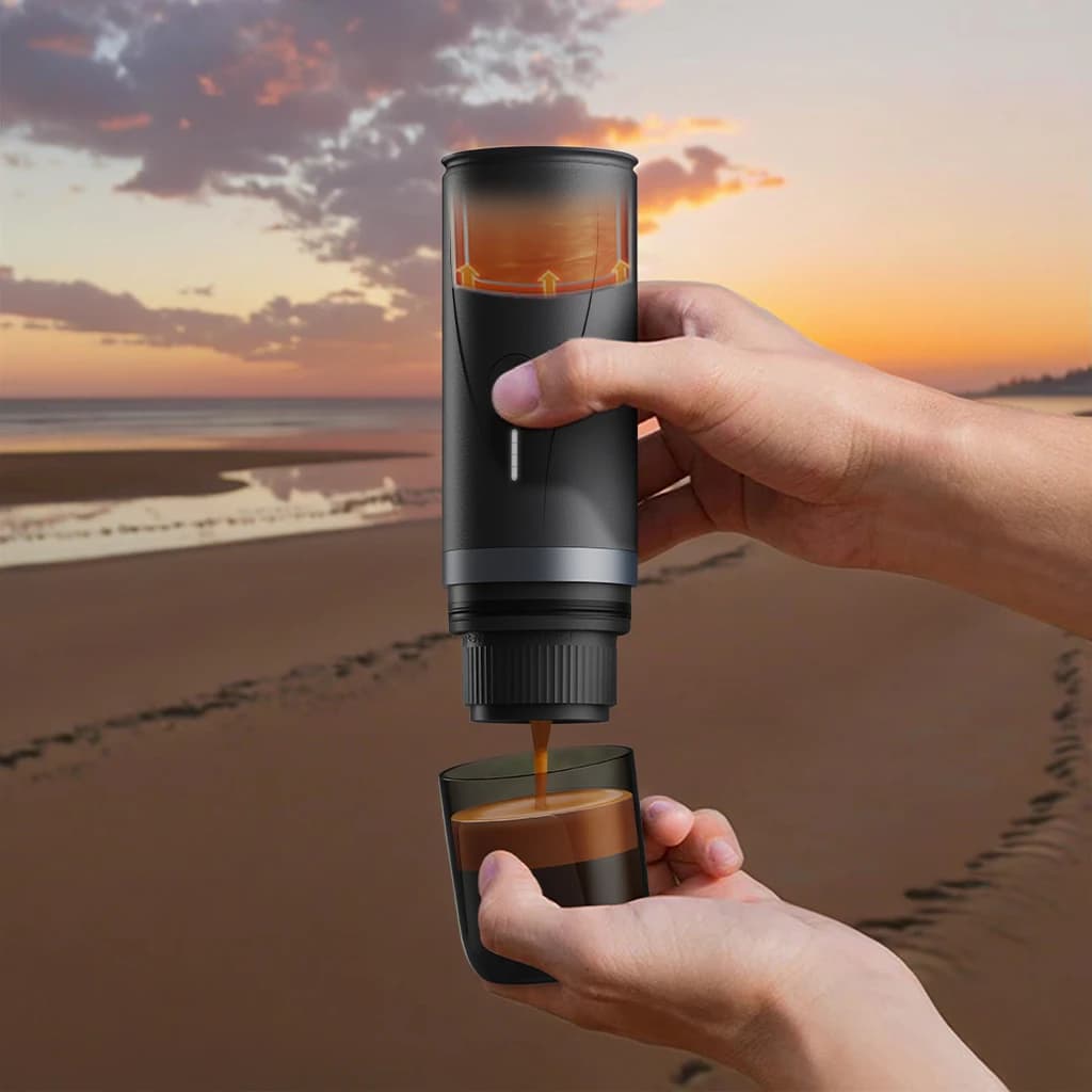 PCM03 Mini Smart Portable Coffee Machine Fully Automatic Travel Coffee Maker With Espresso and for Camping Outdoor