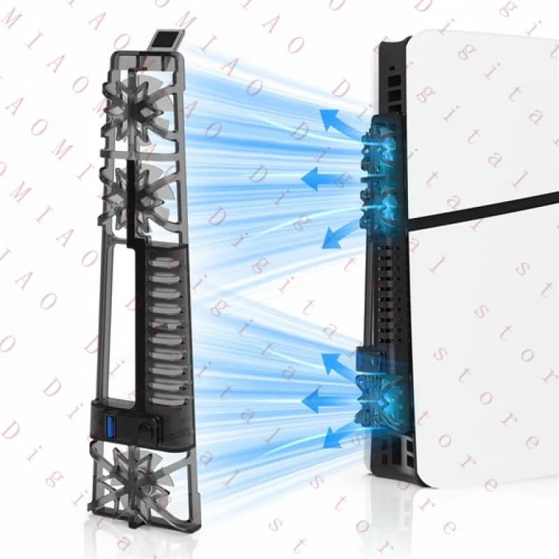 Ventola di Raffreddamento TU per Console PS5, Accessori per Gaming con LED