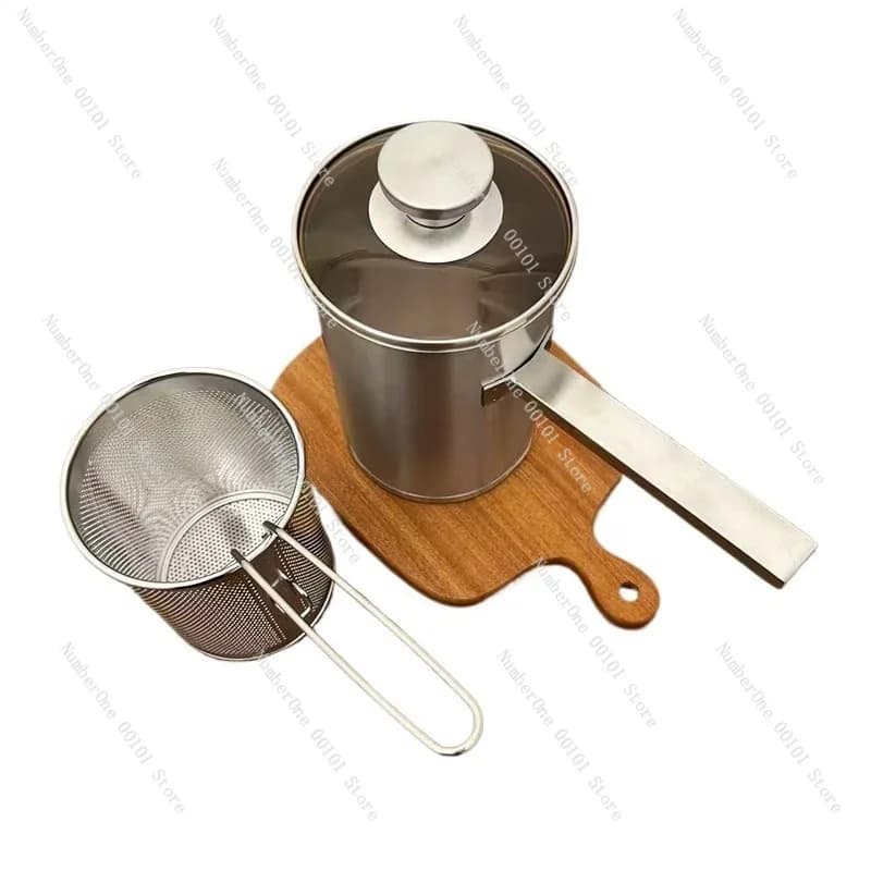 Stainless Steel Deep Plate 304, Small Domestic Fryer, Energy Saving Panel with Filter, Induction Cooking Floor