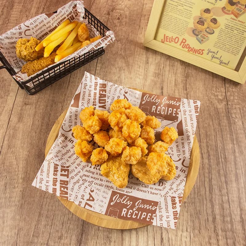 100 pezzi di carta cerata a prova di olio, carta da imballaggio per alimenti, pane, sandwich, hamburger, patatine fritte, carta da imballaggio, strumento di cottura
