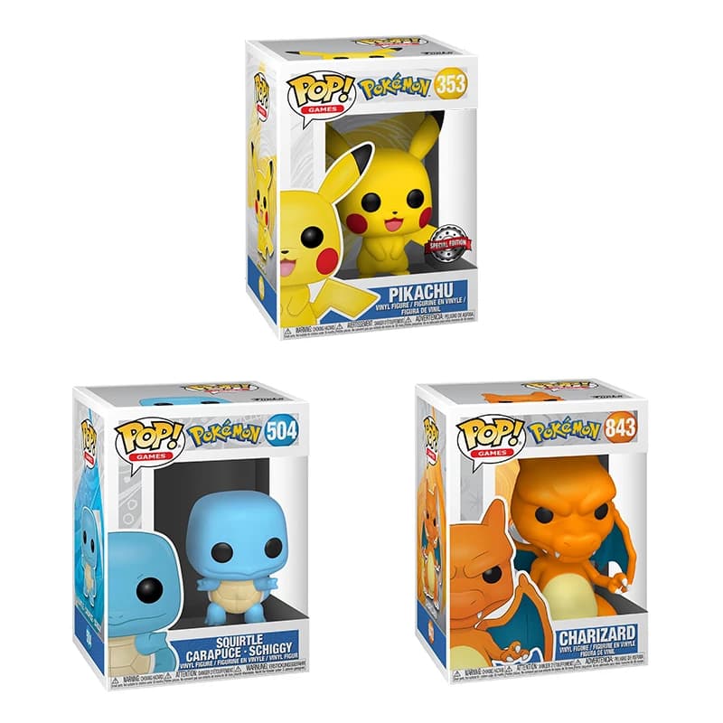 Funko Pop Pokémon Action Figures Ornamenti Festivi di Natale e Capodanno Collezione Personaggi PIKACHU SQUIRTLE Modellini Giocattolo