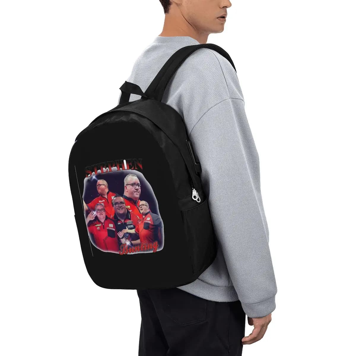 Stephen Bunting Bootleg Zaino da viaggio per notebook, borsa per computer, borsa da scuola per studenti universitari, borse a tracolla per laptop per uomo e donna