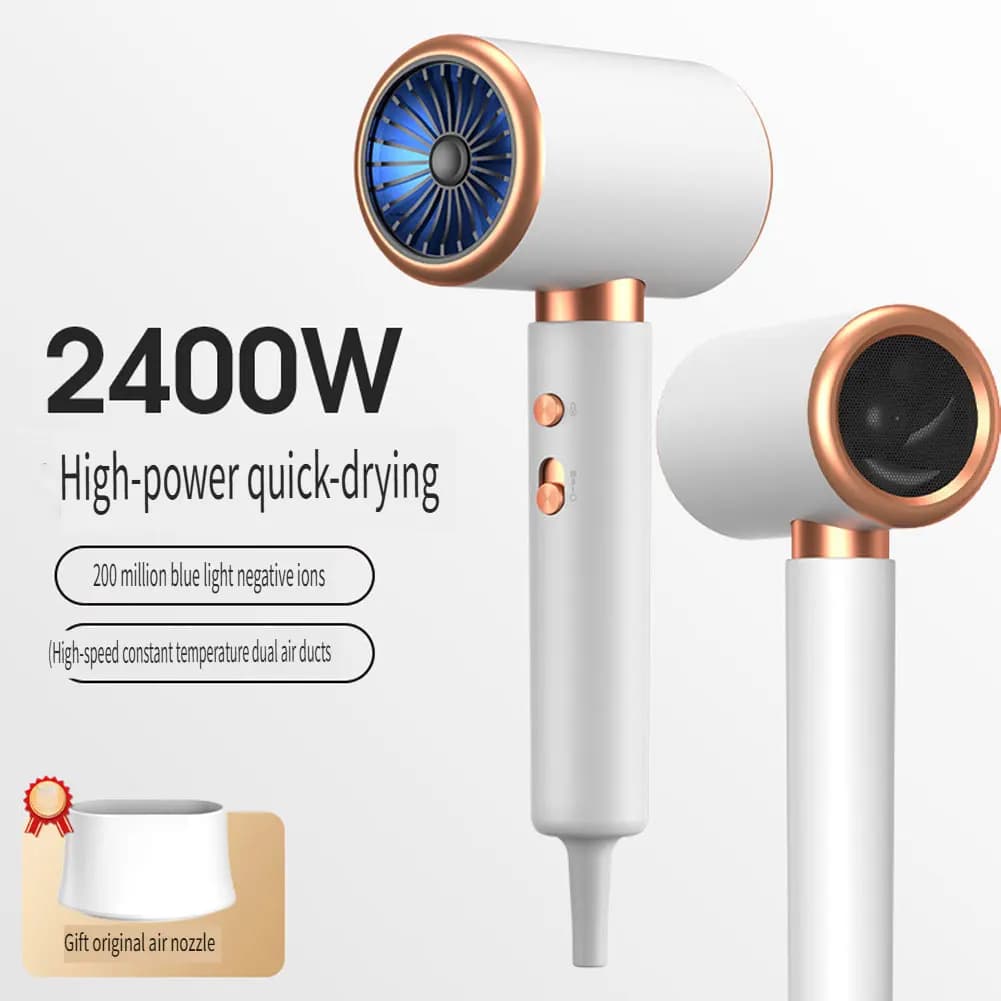 Negative ion hair dryer professional third gear with hot and cold air brush function Strong power salon tool