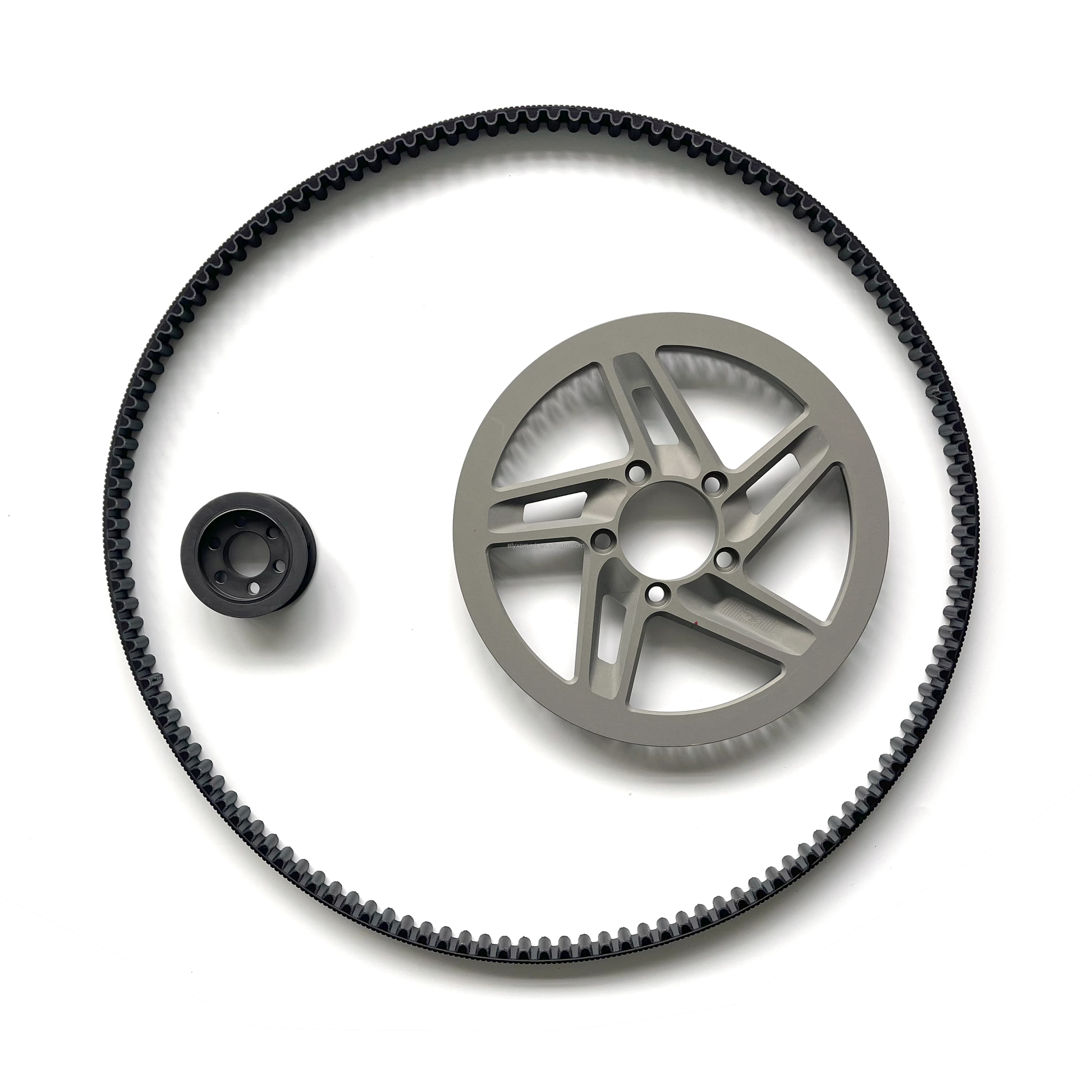 Kit di trasmissione a cinghia secondaria per ATV e UTV Suron Light Bee, ricambi Suron, catena Gates Poly Chain GT 62T, pignone Surrun, kit di conversione per e-bike