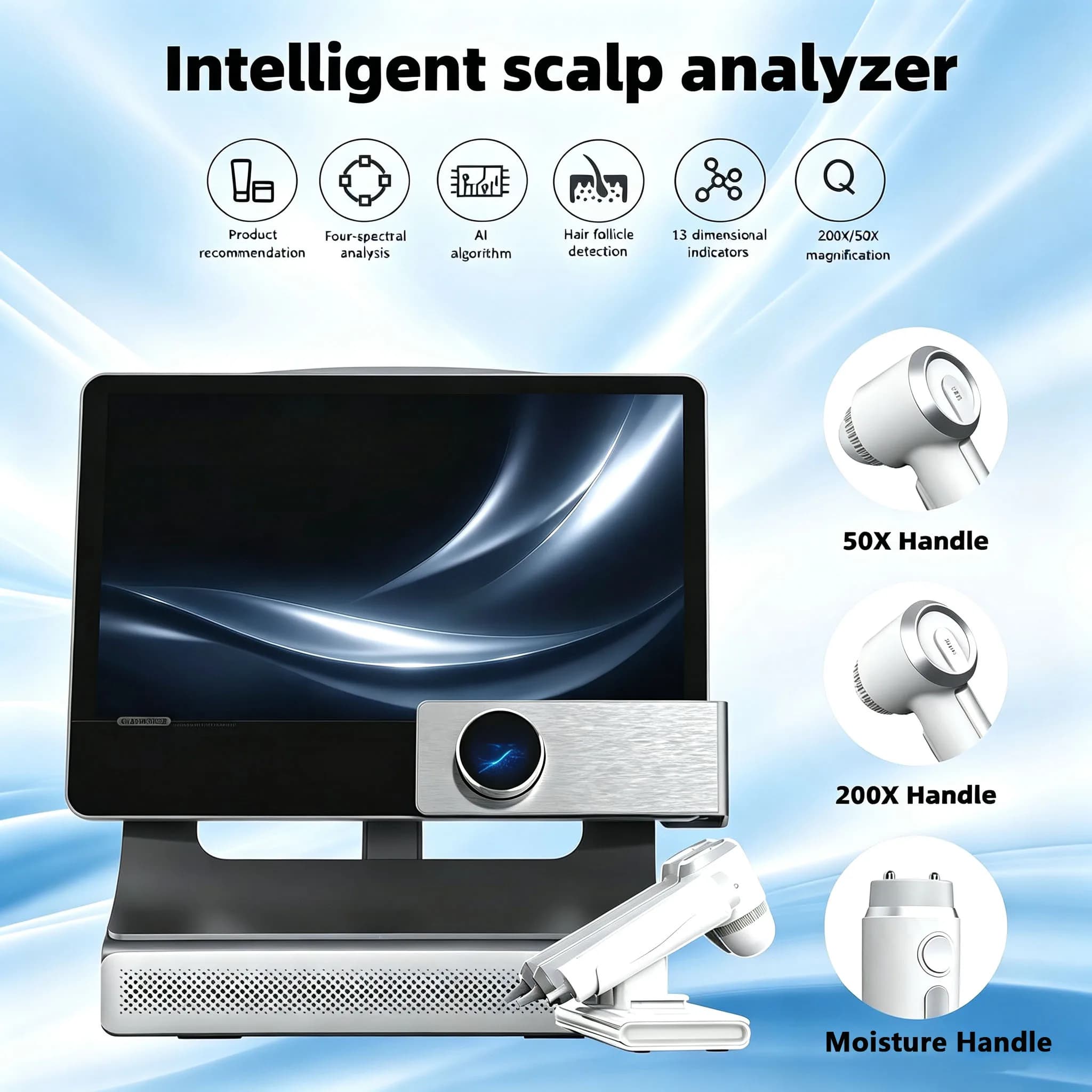 T5 Intelligent Scalp Detector Head UV Layer Analysis Multi Functional Instrument