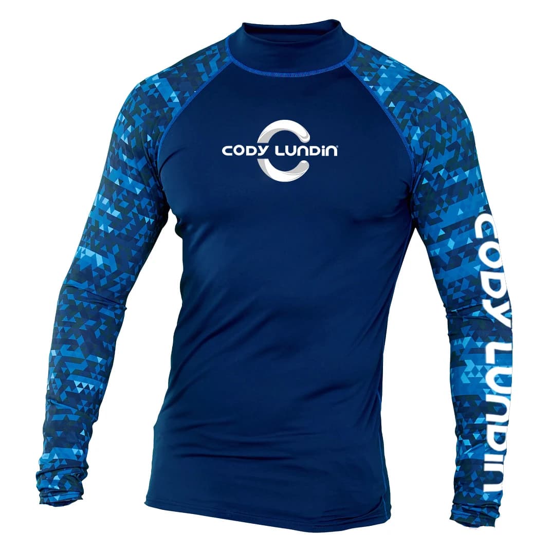 Cody Lundin Men's Long Sleeve Shirt UPF 50+ UV Protection Sunscreen Sweatshirt for Hiking Running Workout Swim Surf Rash Guard