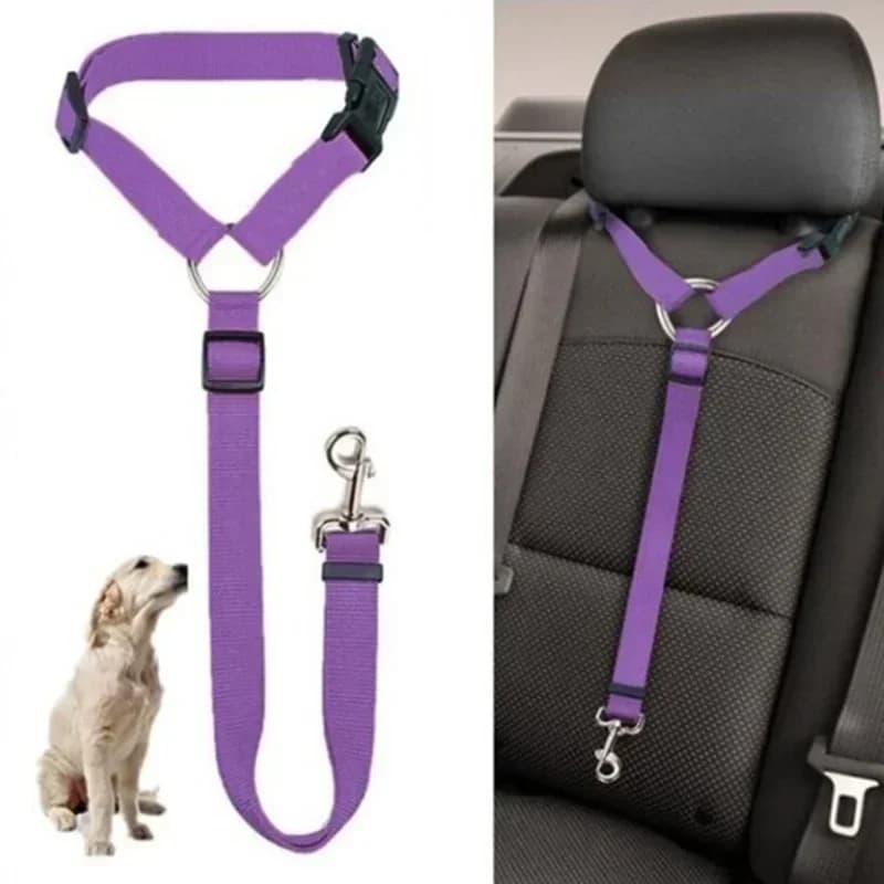 1PC Cat Collar Safety Belt for Pet Cars Nylon Grip Safety Belt for Back Seat Adjustable Pet Collars Dog Collar