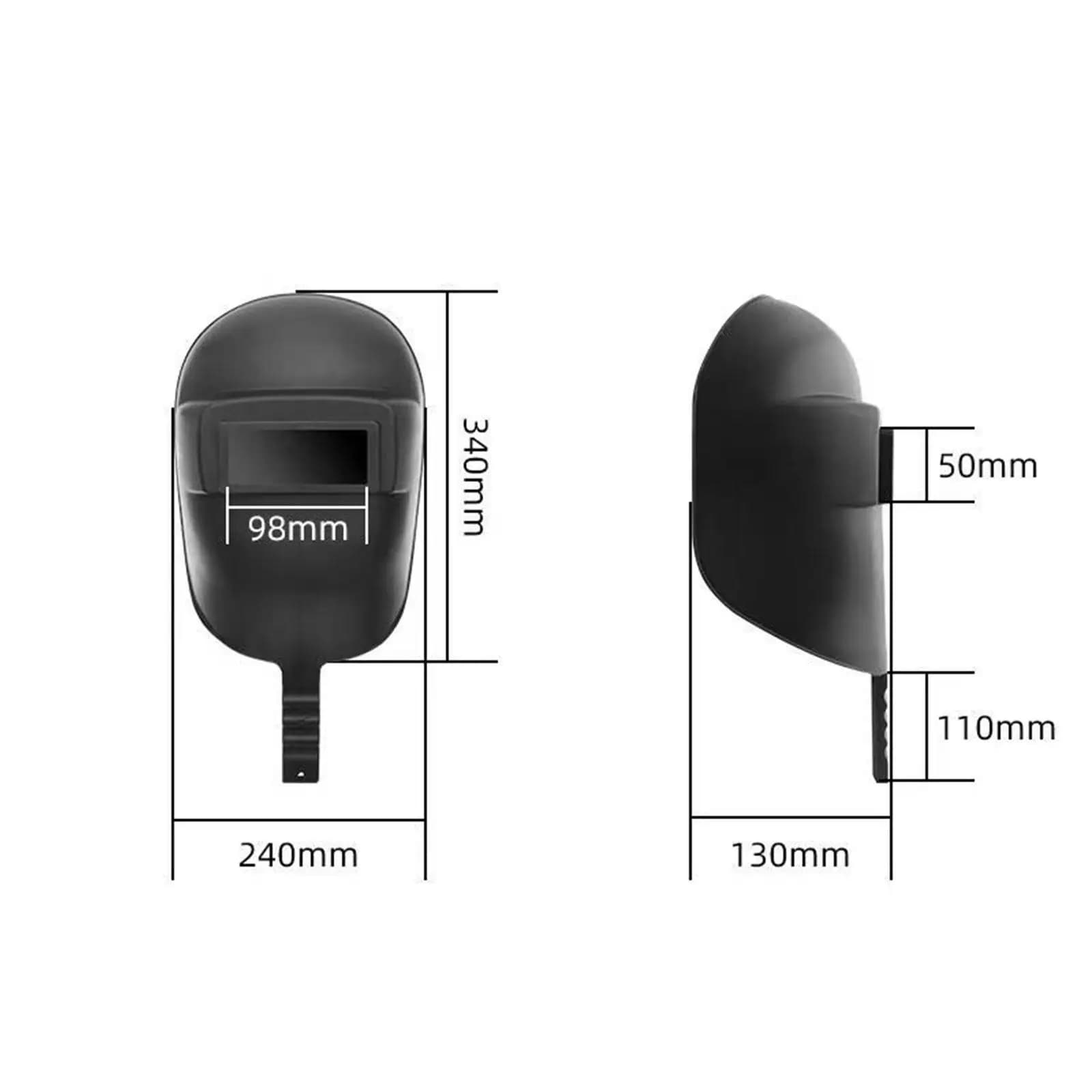 Maschera Protettiva per Saldatura con Maniglia, Accessorio per Casco da Saldatore, Copertura Protettiva per il Viso, Schermo per Saldatura