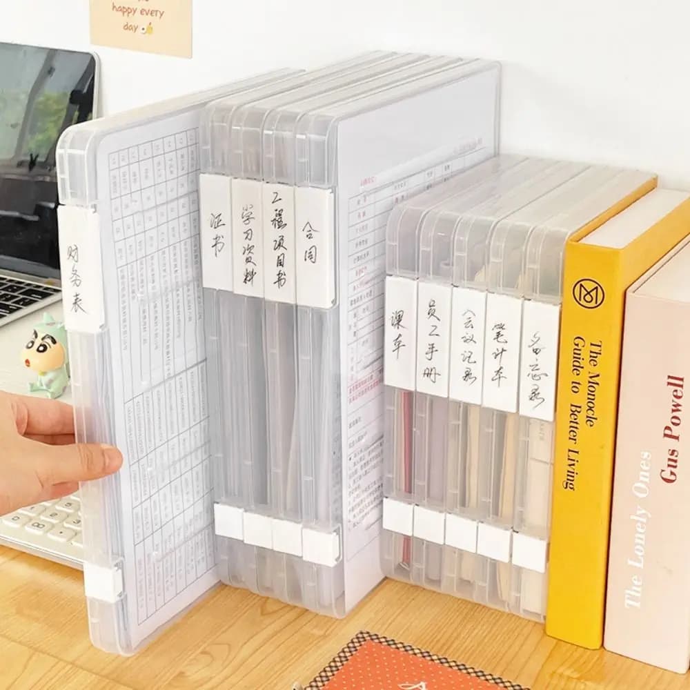 1 pz smistamento cartella supporto file organizzatore scatola cancelleria per ufficio A4 A5 A4 scatola di immagazzinaggio carta