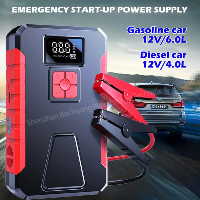 29800mAh Power Bank 2000A 12V Batteria per auto Jump Starter Caricatore portatile Car Booster Dispositivo di avviamento automatico Avviamento di emergenza