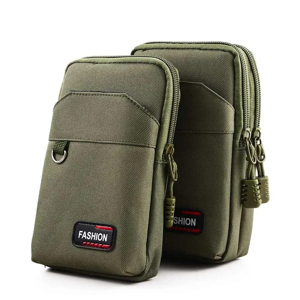 Mobile Phone Bags Nylon Colth Durable Men Phone Pouch EDC Molle Purse Outdoor Camping Waist Bags