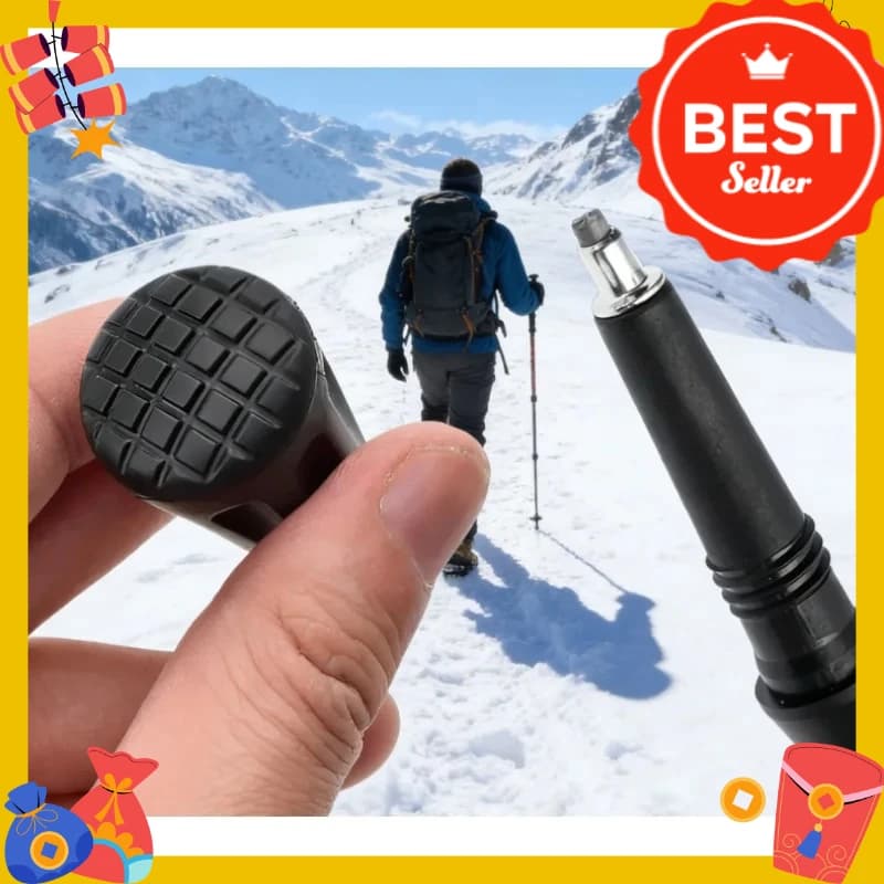 1-10 Pezzi Puntali in Gomma Antiscivolo, Cappucci Protettivi Durevoli per Bastoncini da Trekking, Accessori per Bastoni da Passeggio