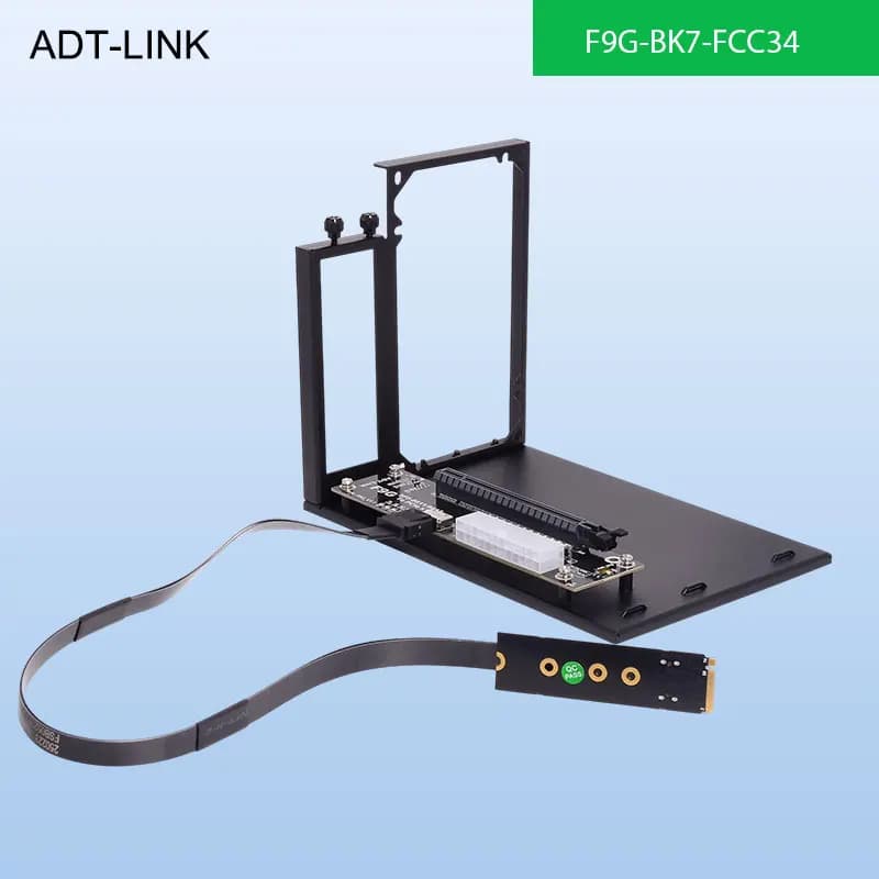 ADT-Link F9G OCuLink Interfaccia Docking station per scheda grafica esterna ATX Open Super Power PCIe 4.0 Più veloce 64 Gbps