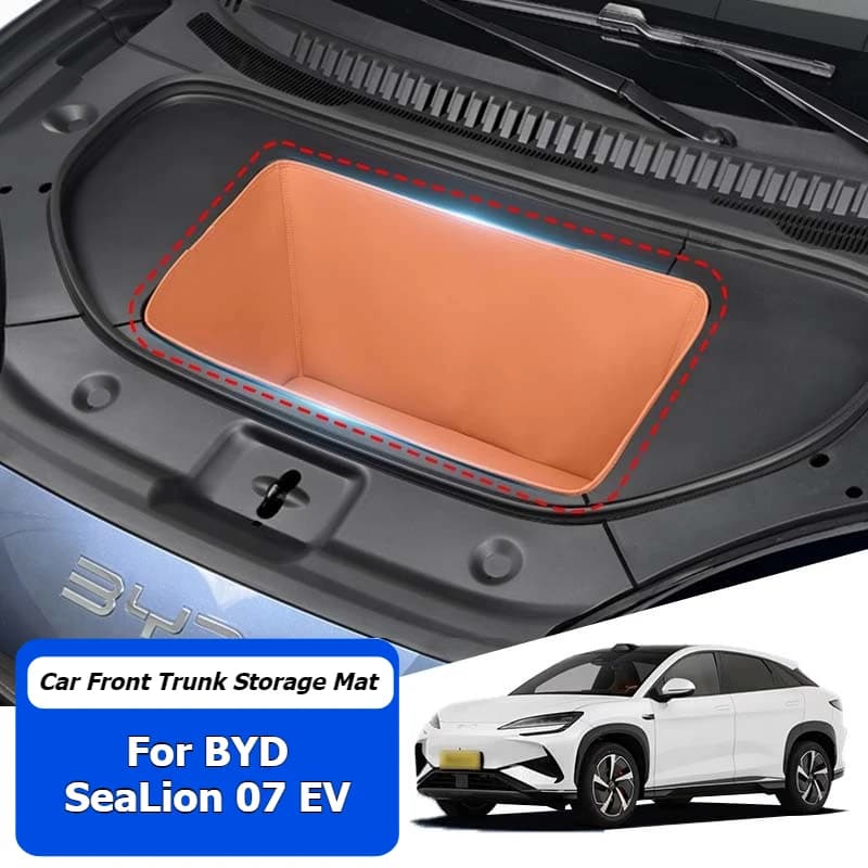 Per BYD Sealion 7 07EV 2024 2025 Auto Baule Anteriore Cofano Tappetino di Stoccaggio Cofano Pad Cargo Frunk Anti-slip Shock Organizer Accessori
