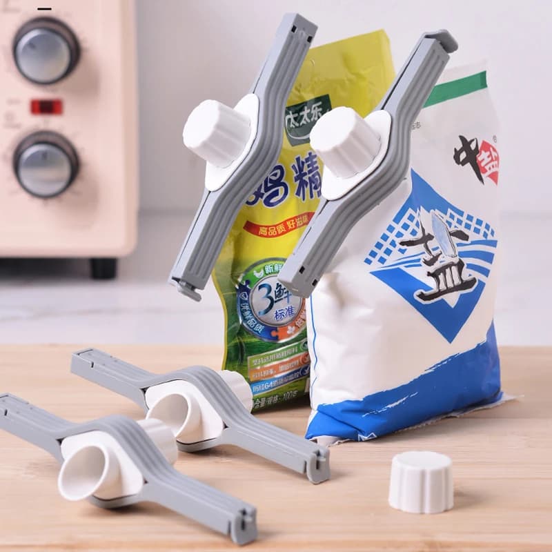 Clip to seal the kitchen Screw cap Dressing bag Powdered milk Salt Snack accessory for food storage gadgets