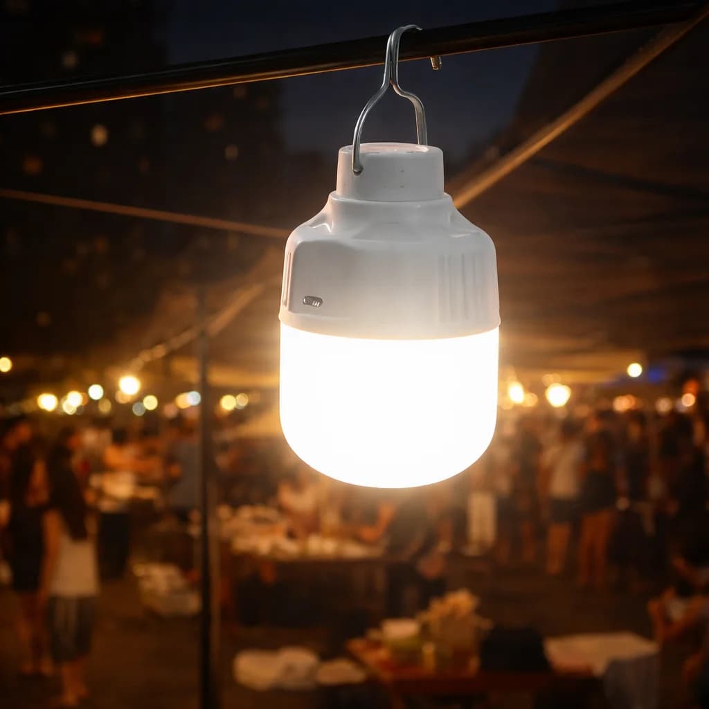 Rechargeable LED Camping Lantern via USB High Brightness Portable Emergency Tent Lamp for Fishing, Hiking, Night Use