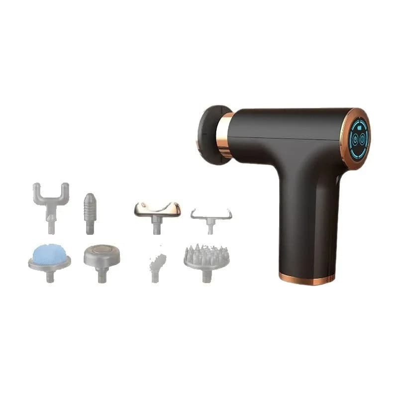 Multifunctional mini hot and cold fascia gun, rechargeable hot compress massage gun