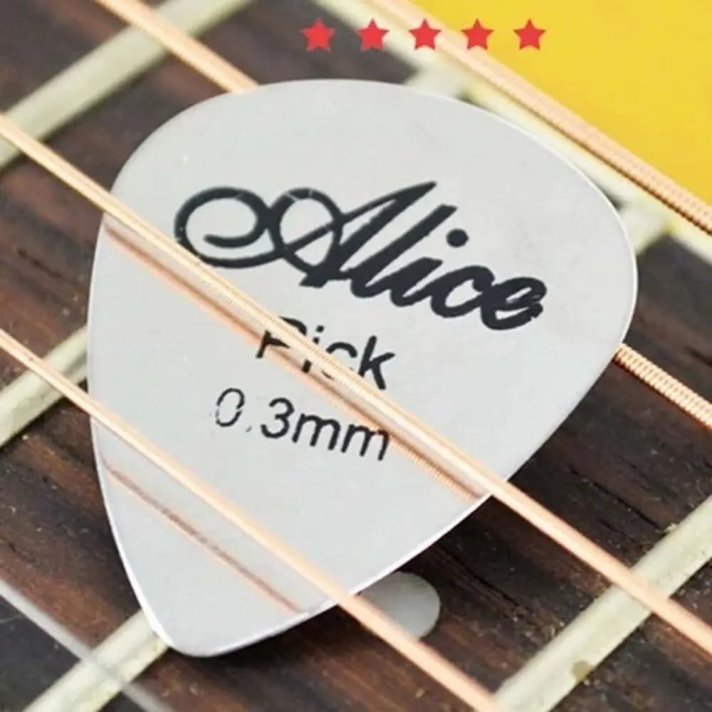 1/5 pezzi plettro per chitarra in metallo plettro ukulele plettri di ricambio in acciaio inossidabile accessori per chitarra elettrica resistente all'usura