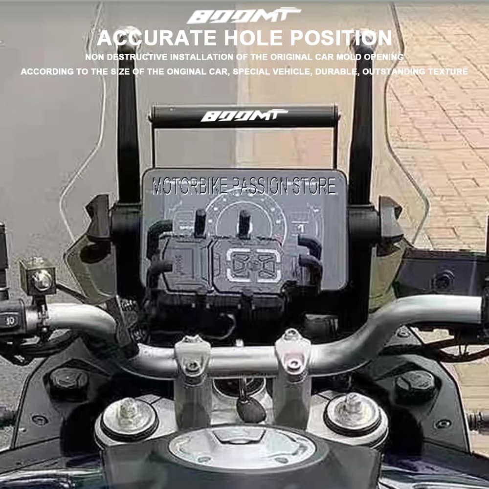 Nuovo Per CFMOTO 800MT 22 millimetri 2023 Moto Anteriore di Ricarica Senza Fili Staffa di Navigazione Del Telefono Mobile GPS di Montaggio Per CFMOTO 800mt