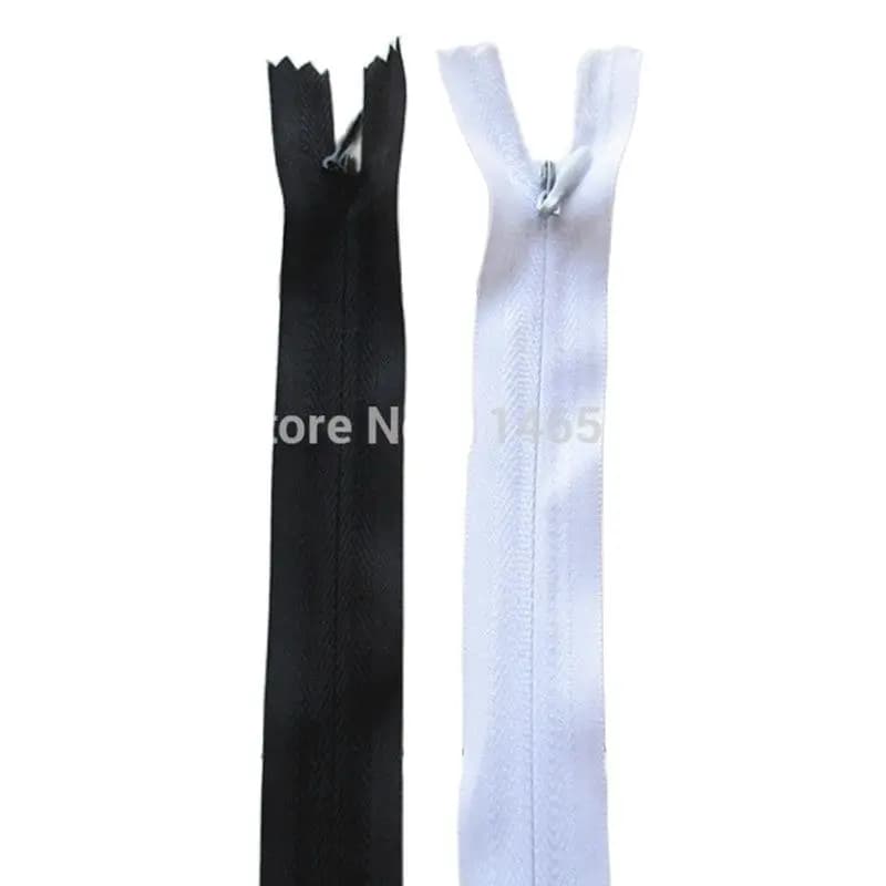 2 pezzi/lotto 150 cm 3 # cerniera invisibile per cucire accessori trapunta cerniera chiusa bianca e nera