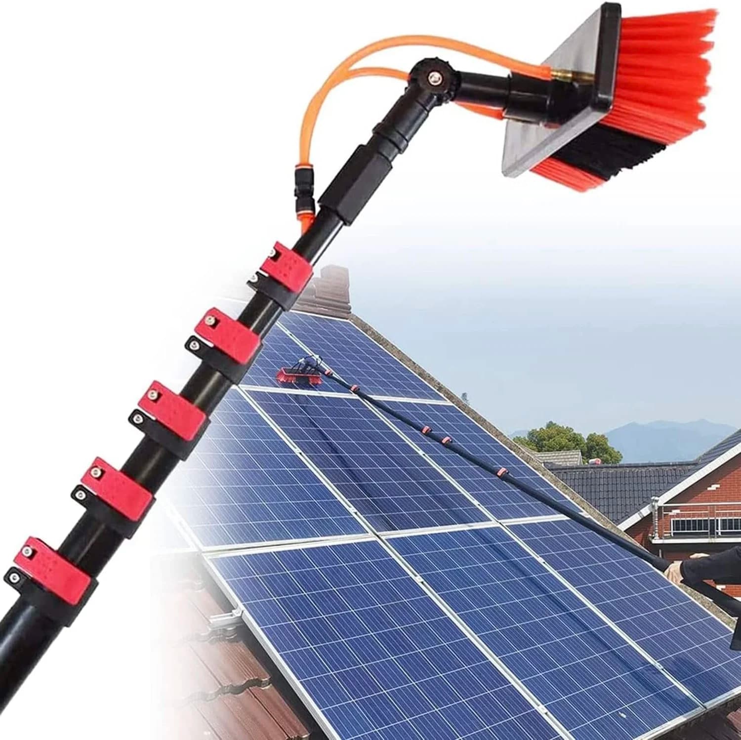 Aluminium Telescopic Brush for Solar Panels and Cleaning High Window, Wholesale